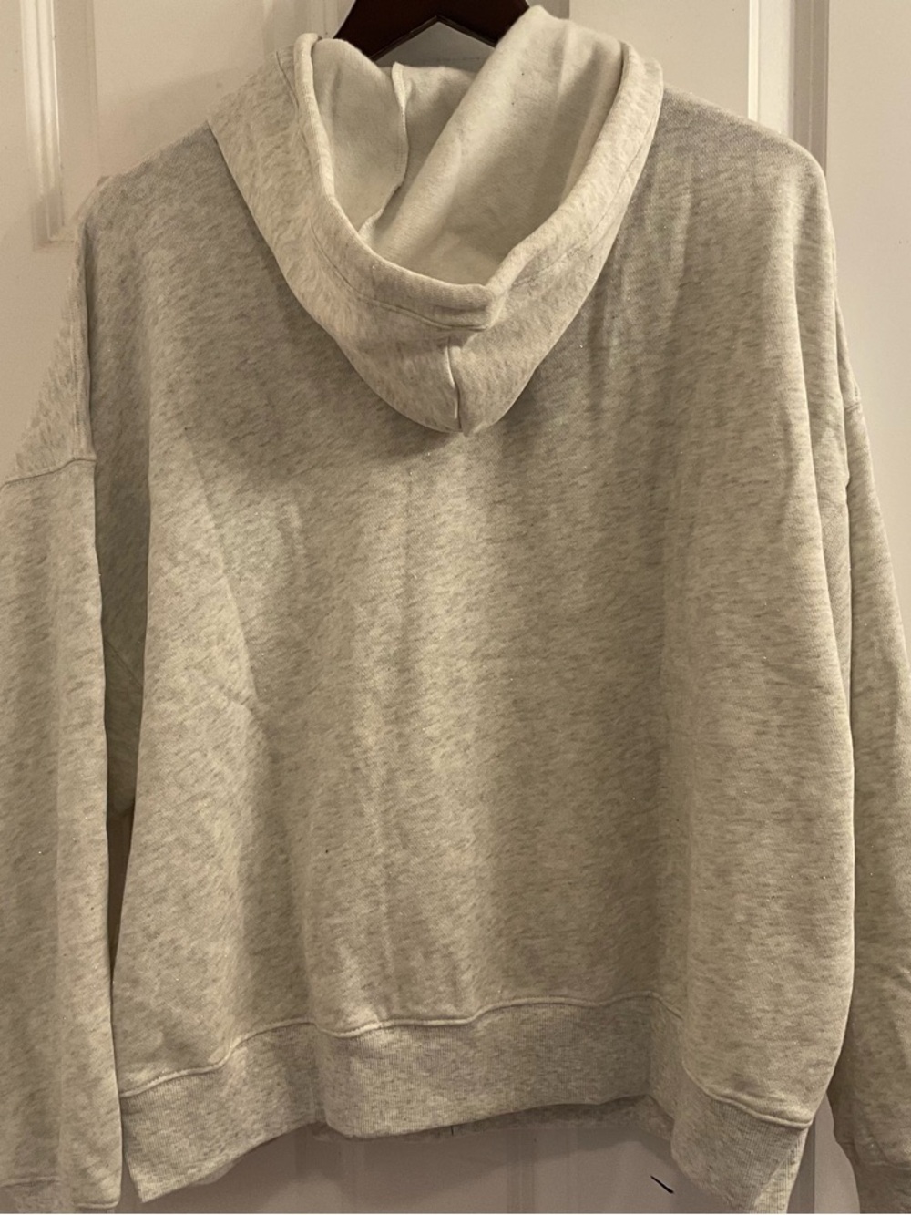 PINK Victoria’s Secret Campus Fleece Full Zip Hoodie - NWT - XL Snow Heather - Picture 9 of 9